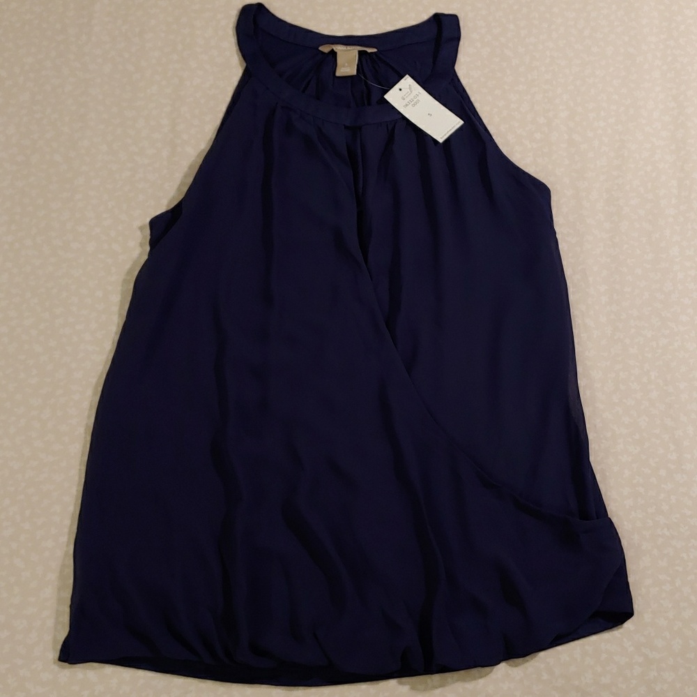 Banana Republic Wrap High Neck Tank Top
